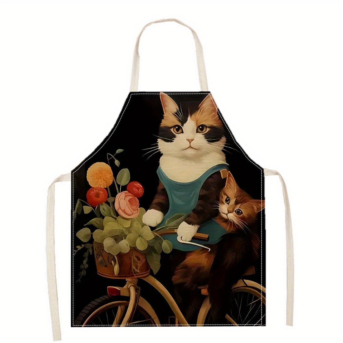 Linen Apron Funny Cat Sunglass - Art Craft Gift Ideas review and price