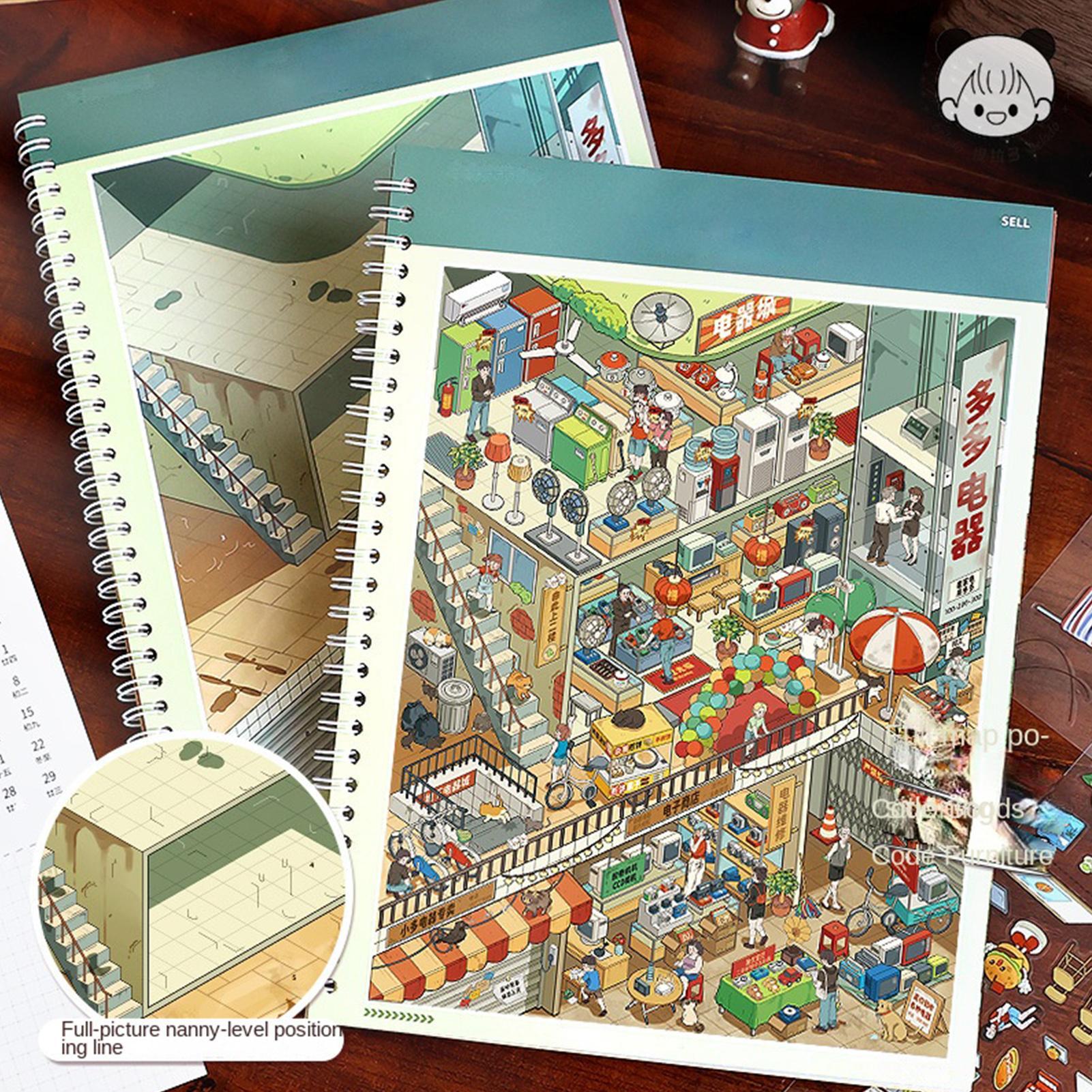 Scene Sticker Book 3D Visual E - Art Craft Restaurant review and price