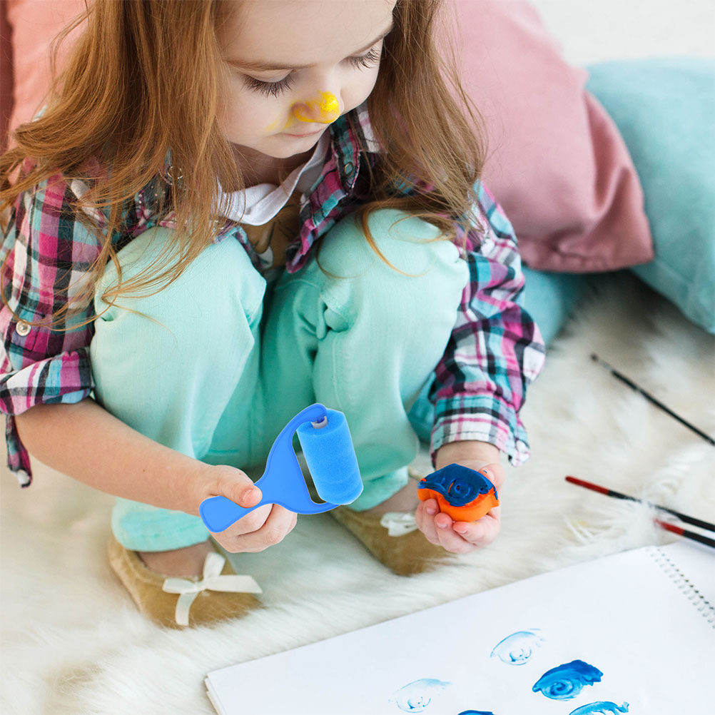 8Pcs Toddler Sponge Paint Roll - Art Craft Toddlers review and price